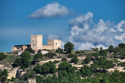View of historic building against cloudy sky