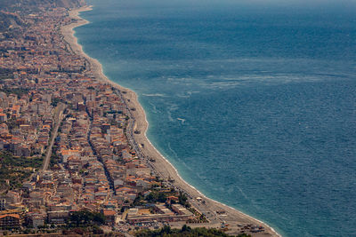 View of the top of a typical sicilian seafaring town