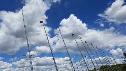 Low angle view of cloudy sky