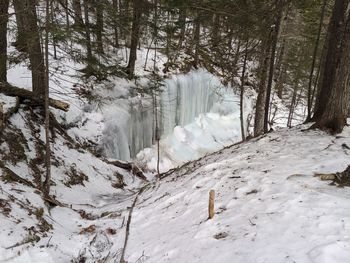 Frozen water falls - ice caves