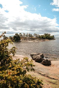 Scenic view of sea against sky