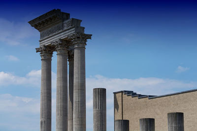 Low angle view of building against sky