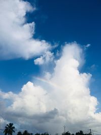 Low angle view of clouds in sky