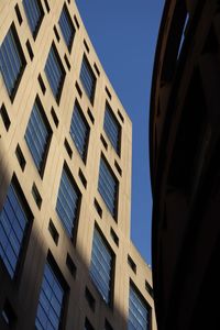 Low angle view of modern building against sky