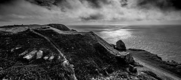 Panoramic view of sea against sky