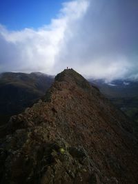 Scenic view of mountain against sky