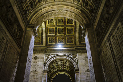 Low angle view of historic building