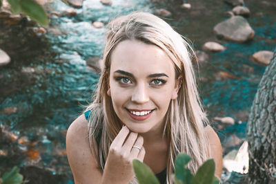 Portrait of a smiling young woman