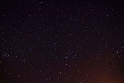 Star field against sky at night