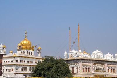 Beautiful view of golden temple - harmandir sahib in amritsar, punjab, india, famous indian sikh