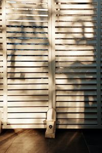 Close-up of closed shutter