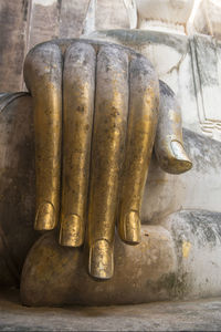 Close-up of old statue