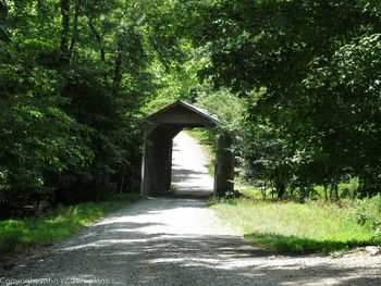 Footpath in tunnel