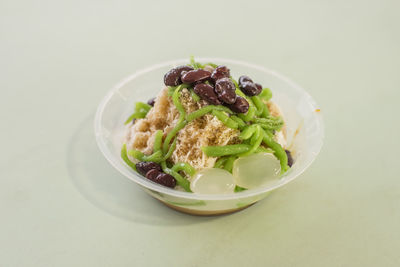 Close-up of meal served in bowl