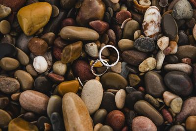 Full frame shot of pebbles