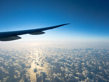 Airplane flying in sky