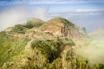 Panoramic view of landscape against sky