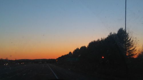 Road at sunset