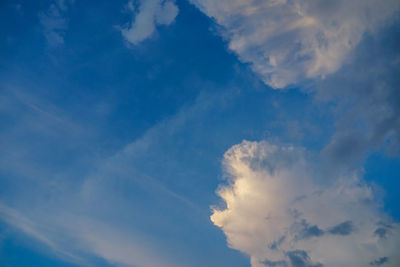 Low angle view of clouds in sky