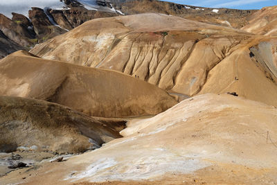 Scenic view of rock formations