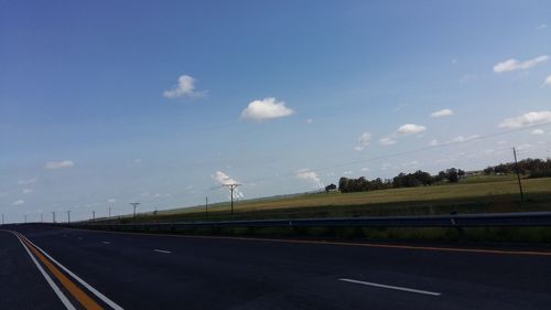 Road passing through country road