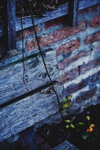 Close-up of weathered wall