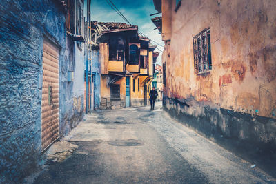 Street amidst buildings in city