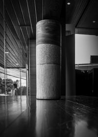 Surface level of empty corridor in building