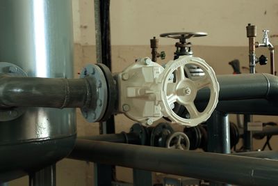 Close-up of machine part