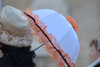 Close-up of ice cream on table
