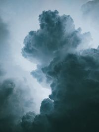 Low angle view of storm clouds in sky