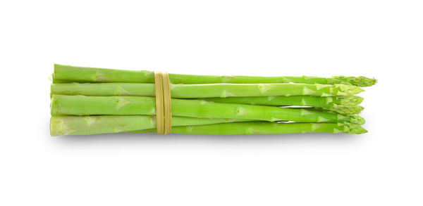 Close-up of green beans against white background