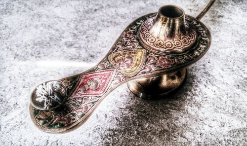 Close-up of food on table