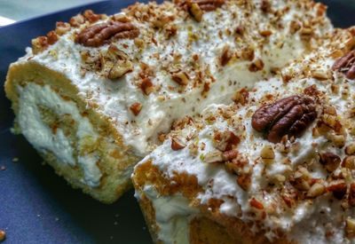 Close-up of dessert on plate
