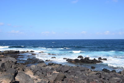 Scenic view of sea against sky