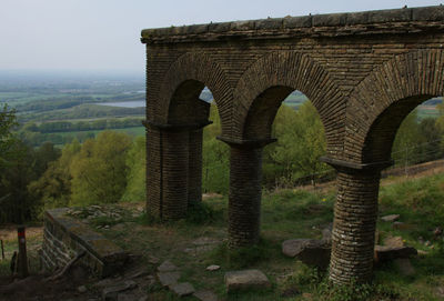 Arch bridge against sky