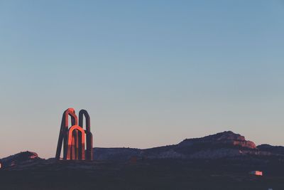 Built structure against clear sky