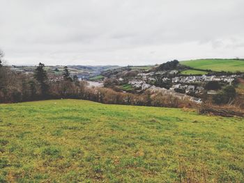 Scenic view of landscape against sky