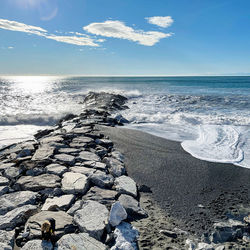 Scenic view of sea against sky