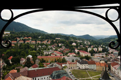 Townscape against sky
