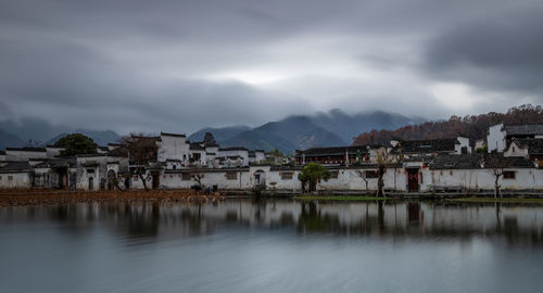 Reflection of beautiful ancient village, hongcun