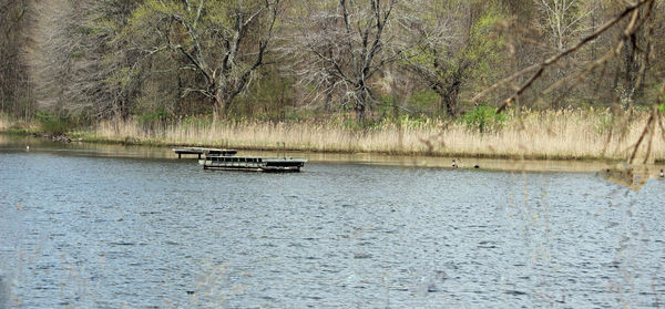 Scenic view of calm lake