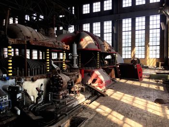 Interior of abandoned factory