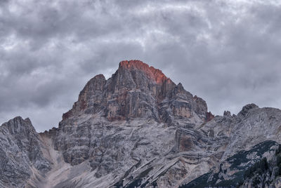 Rock formations against sky