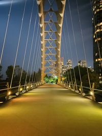 View of suspension bridge