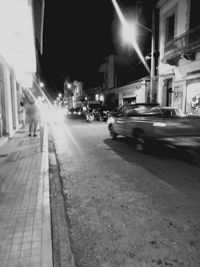 City street at night