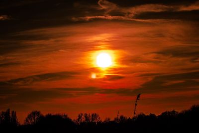 Scenic view of sunset sky