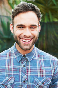 Portrait of smiling man outdoors