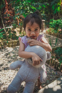 Portrait of cute girl