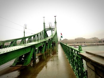 Footbridge over river